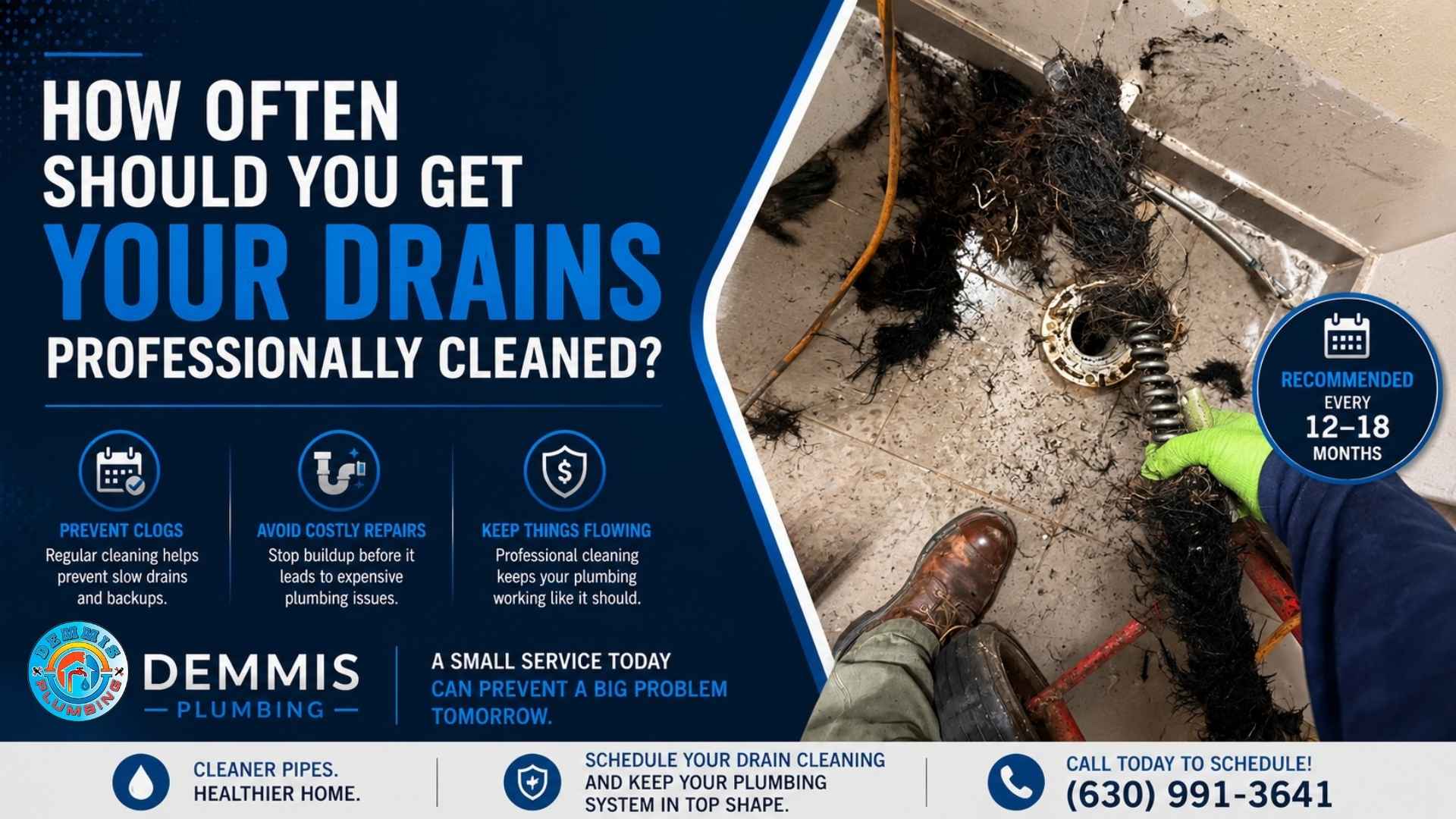 drain cleaning service for clogged residential pipes