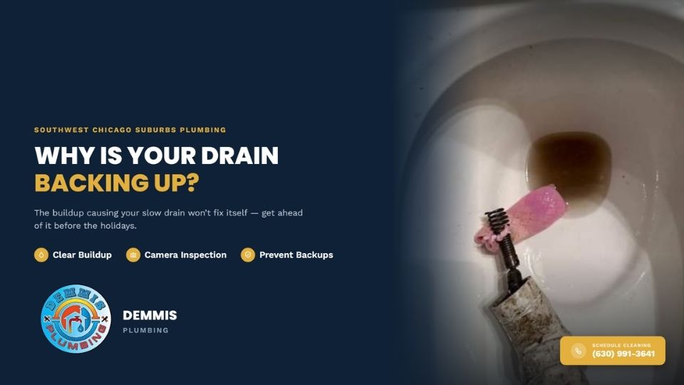 Plumber performing professional drain cleaning service on a residential bathroom clog